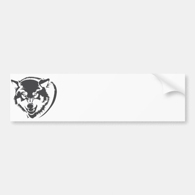 Pegatina Para Coche Wolf (Frente)
