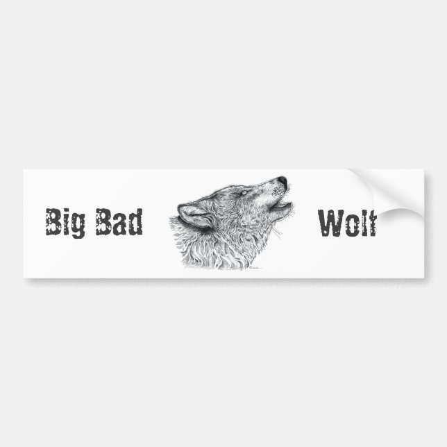 Pegatina Para Coche Wolf (Frente)