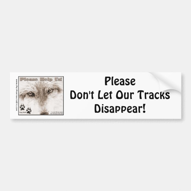 Pegatina Para Coche Wolves~ no deja por favor nuestros Di de las (Frente)