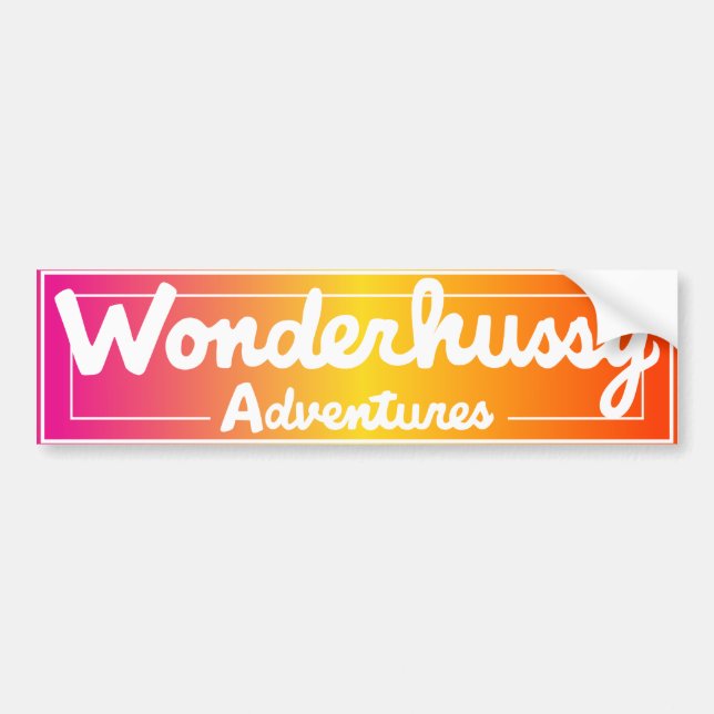 Pegatina Para Coche Wonderhussy Adventures Sunset Gloria (Frente)