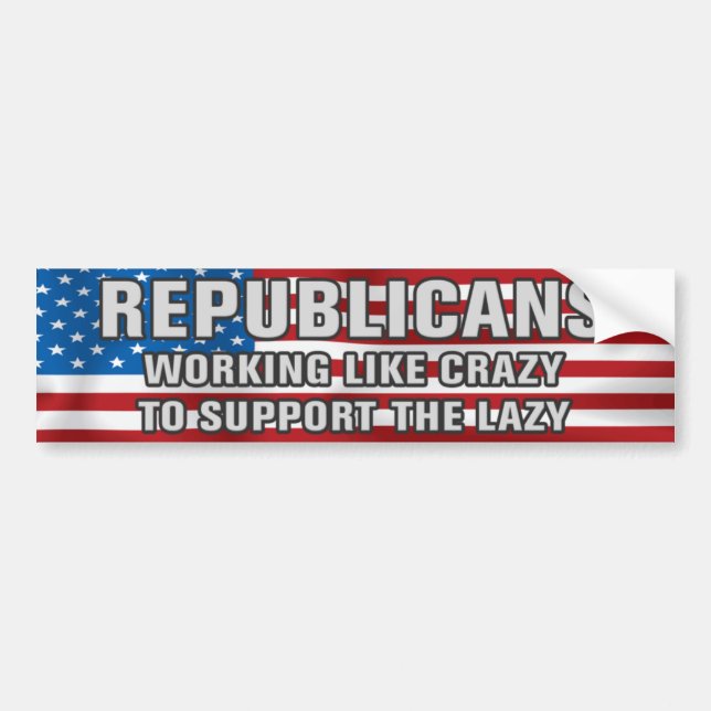 Pegatina Para Coche Working Like Crazy Bumper Sticker (Frente)