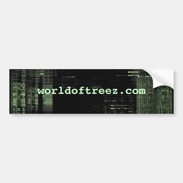 Pegatina Para Coche worldoftreez.com - bumper.sticker (Frente)