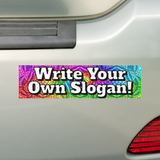 Pegatina Para Coche Write Your Own Slogan! 