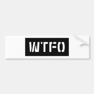 PEGATINA PARA COCHE WTFO