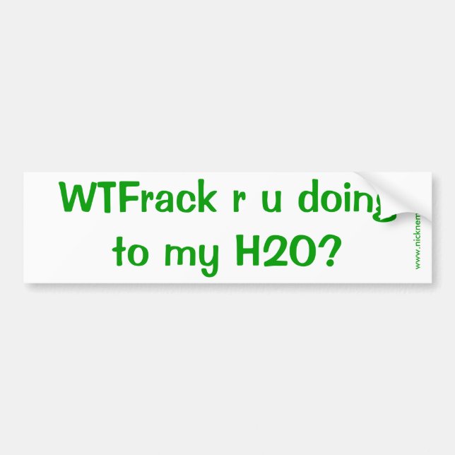 Pegatina Para Coche ¿WTFrack es usted que hace? (Frente)