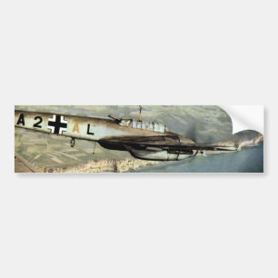 Pegatina Para Coche WWII ME-110 alemán sobre el canal inglés