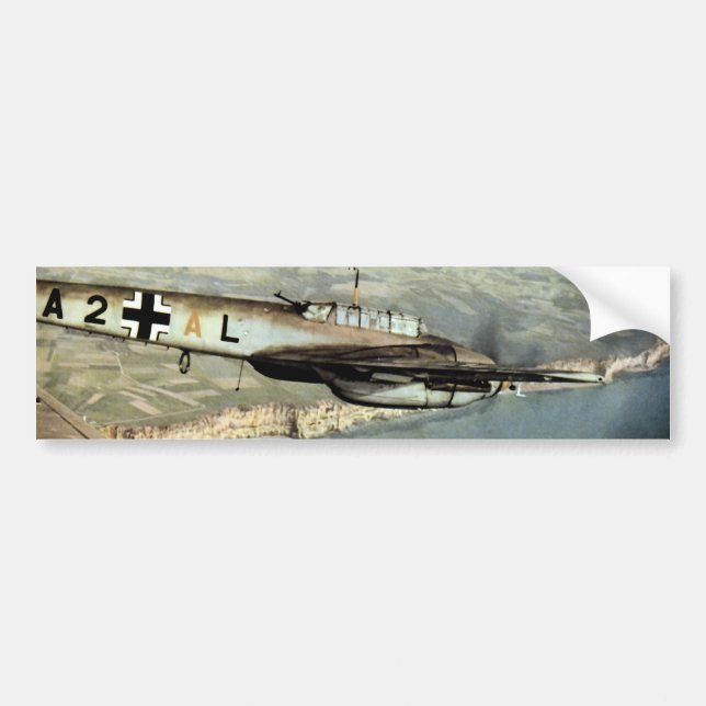 Pegatina Para Coche WWII ME-110 alemán sobre el canal inglés (Frente)