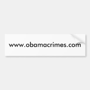 Pegatina Para Coche www.obamacrimes.com