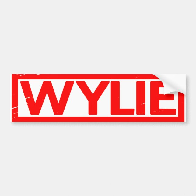 Pegatina Para Coche Wylie Stamp (Frente)