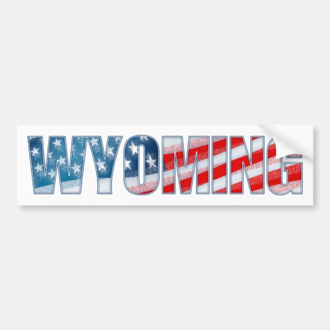 Pegatina Para Coche Wyoming (Frente)