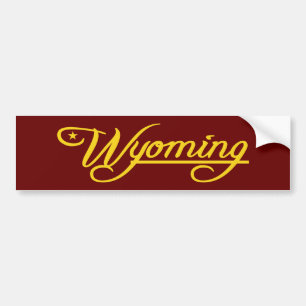 Pegatina Para Coche Wyoming (Estado mío)