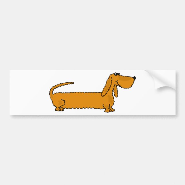 Pegatina Para Coche XX Dachshund enrrollado (Frente)
