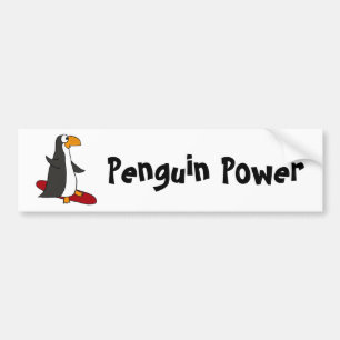 Pegatina Para Coche XX pingüino divertido de la snowboard