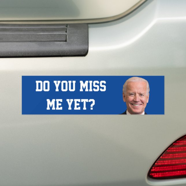 Pegatina Para Coche ¿Ya Extrañas A Joe Biden? (en coche)