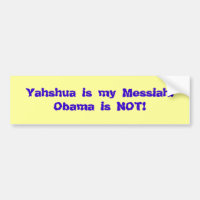 ¡Yahshua es mis Mesías! ¡Obama no es!