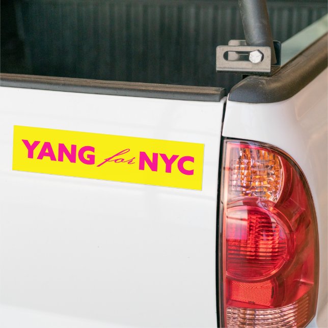 Pegatina Para Coche Yang para el amarillo de la elección del alcalde d (En Camión)