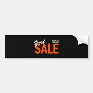 Pegatina Para Coche Yard Sale Hoy