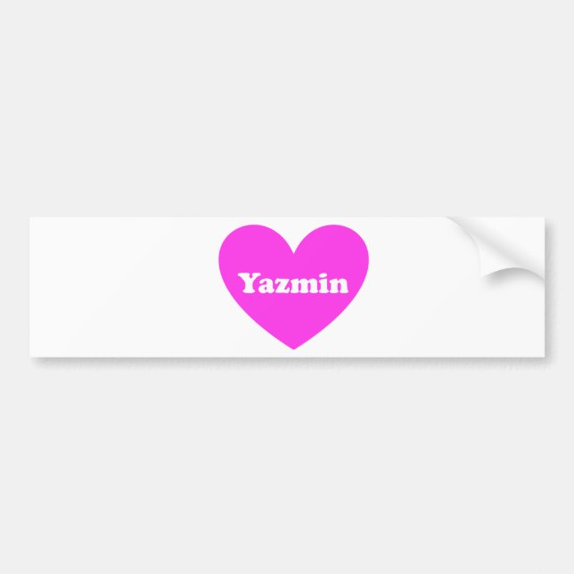 Pegatina Para Coche Yazmin (Frente)