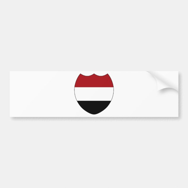Pegatina Para Coche Yemen (Frente)