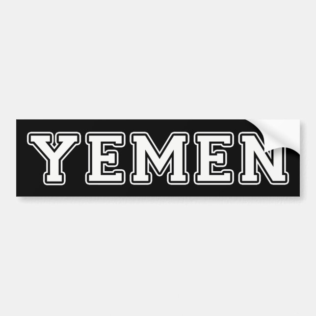Pegatina Para Coche Yemen (Frente)