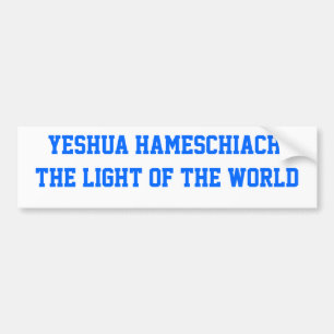 Pegatina Para Coche Yeshua HaMeschiach,