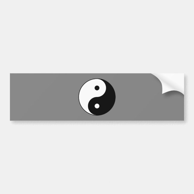Pegatina Para Coche Yin and Yang Symbol (Chinese Taoist Taijitu) (Frente)