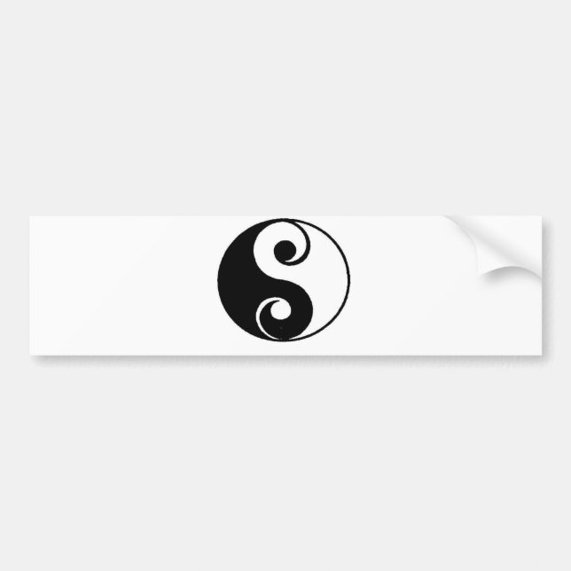 Pegatina Para Coche Yin Yang (Frente)