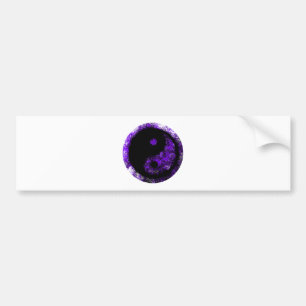Pegatina Para Coche Yin Yang Purple Black El MUSEO Zazzle Regalos