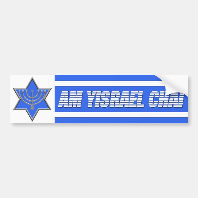 Pegatina Para Coche Yisrael Chai (Frente)