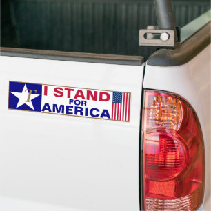 Pegatina Para Coche Yo apoyo a Estados Unidos