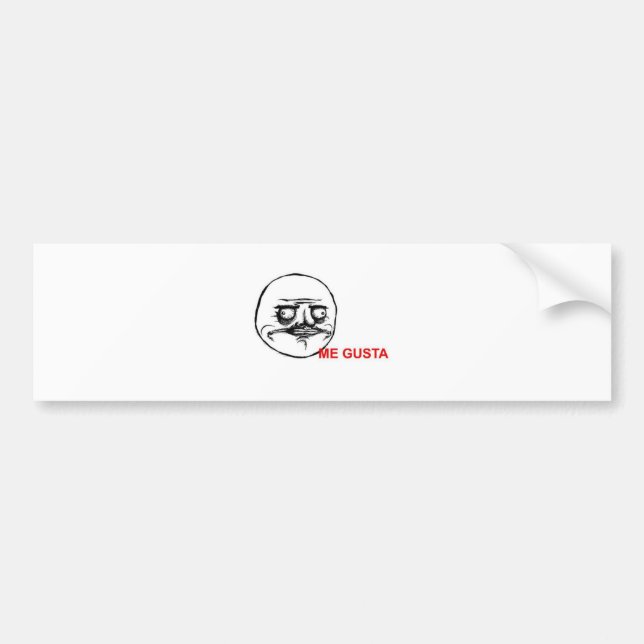 Pegatina Para Coche Yo Gusta (Frente)