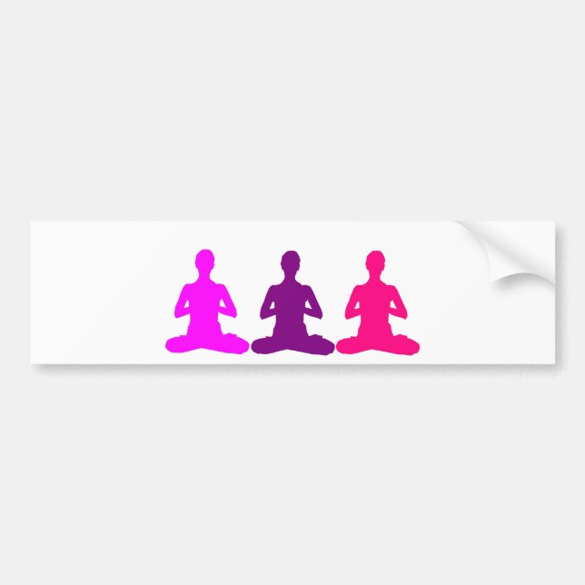 Pegatina Para Coche Yoga (Frente)