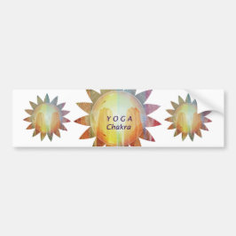 Pegatina Para Coche Yoga Chakra