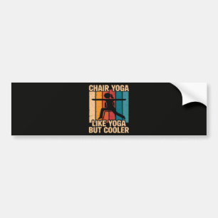 Pegatina Para Coche Yoga en silla como yoga pero más genial