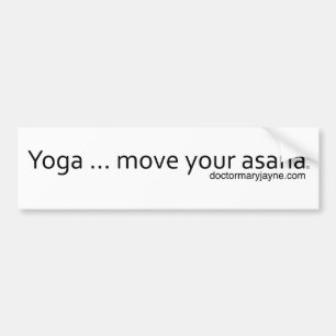 Pegatina Para Coche Yoga. Mueva su Asana