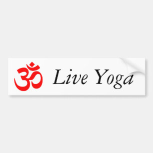 Pegatina Para Coche Yoga viva