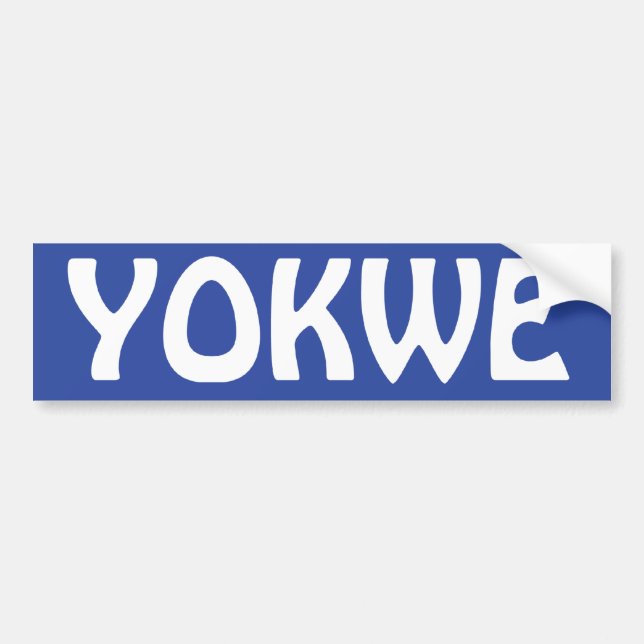 Pegatina Para Coche YOKWE - ¡Marshallese que saluda a usted todo! (Frente)