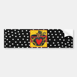 Pegatina Para Coche Yorkie Poo