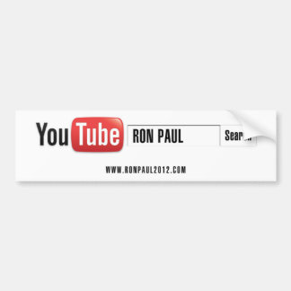 Pegatina Para Coche YouTube Ron Paul