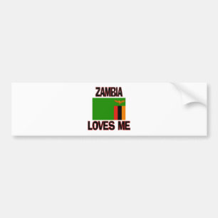 Pegatina Para Coche Zambia me ama