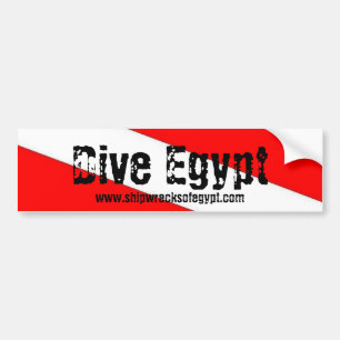 Pegatina Para Coche Zambullida Egipto Sticke de parachoques,