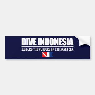 Pegatina Para Coche Zambullida Indonesia Bumpersticker