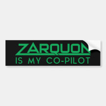 "ZARQUON ES MI CO-PILOTO" Gracioso H2G2