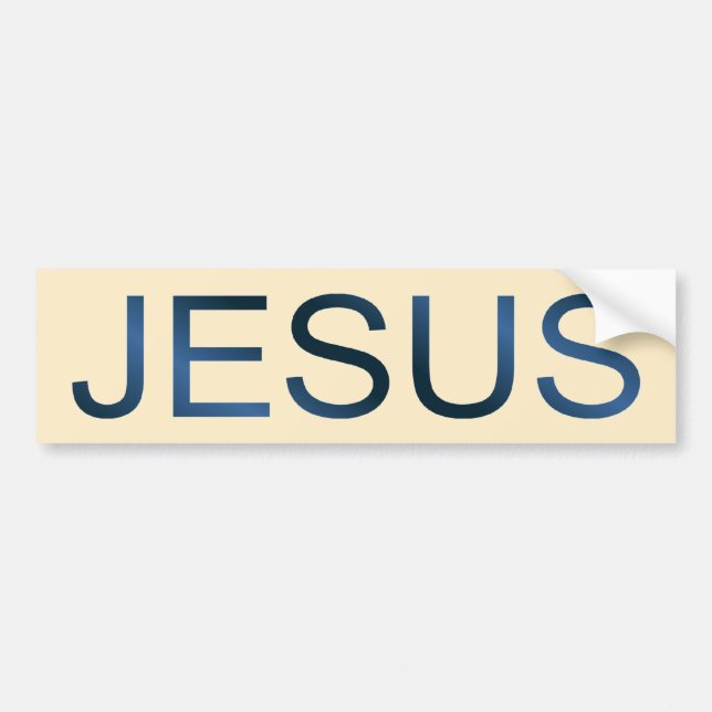 Pegatina Para Coche ZAZZLE_Jesus (Frente)