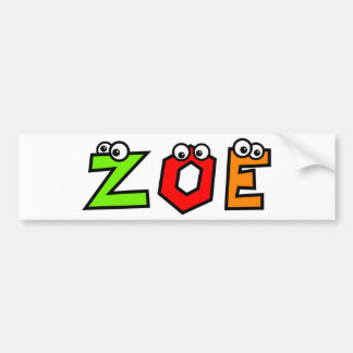 Pegatina Para Coche Zoe