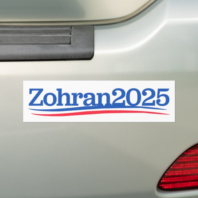 Pegatina Para Coche Zohran Mamdani Mayor NYC 2025 (en coche)