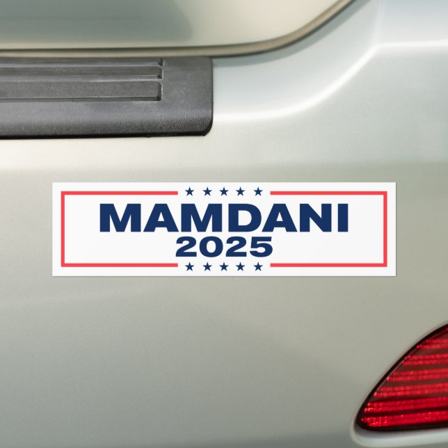 Pegatina Para Coche Zohran Mamdani para alcalde de NYC 2025 (en coche)