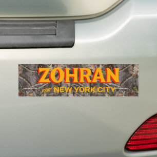 Pegatina Para Coche Zohran Mamdani para NYC 2025 Camo