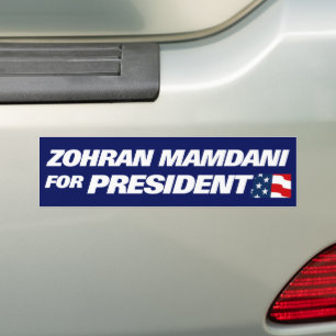 Pegatina Para Coche Zohran Mamdani Presidente 2028