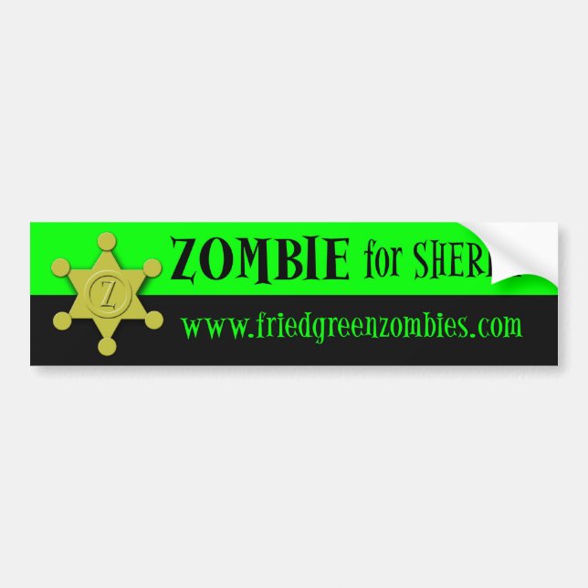 Pegatina Para Coche Zombi para el sheriff (Frente)